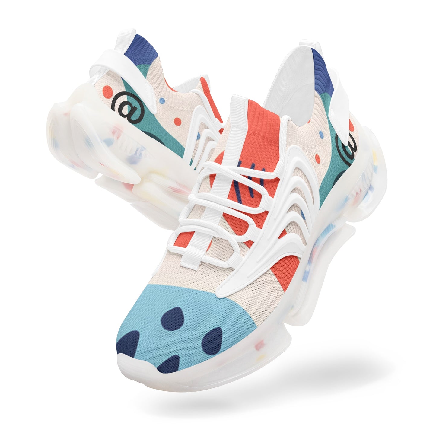 @ Multicolored Unisex Low Top Mesh Sneakers