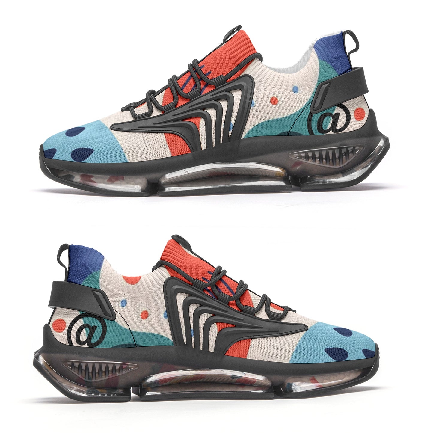 @ Multicolored Unisex Low Top Mesh Sneakers