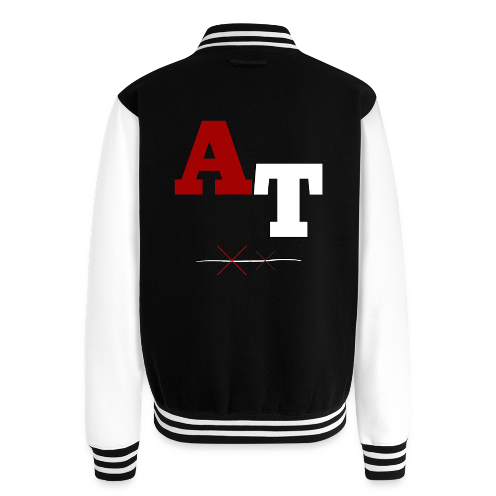 AT Heavyweight Letterman Jacket - black/white