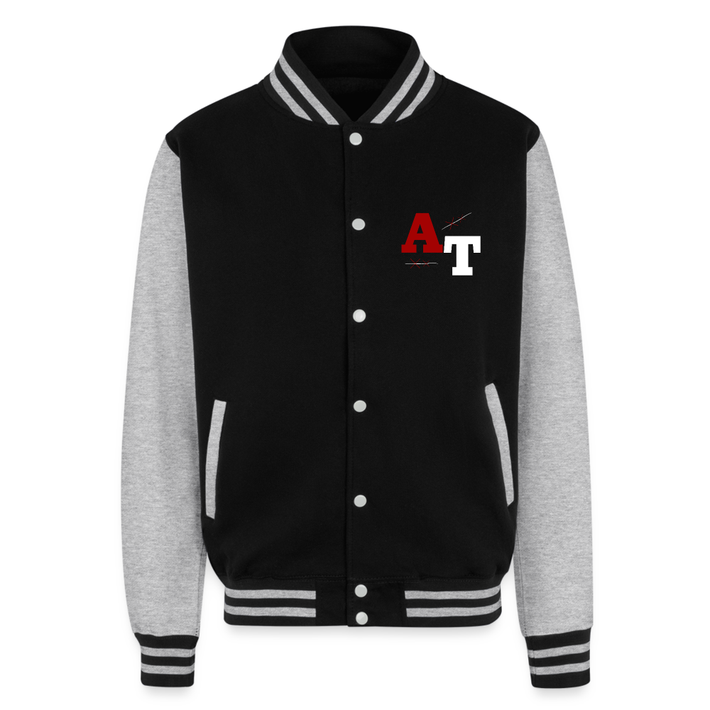 AT Heavyweight Letterman Jacket - black/heather grey