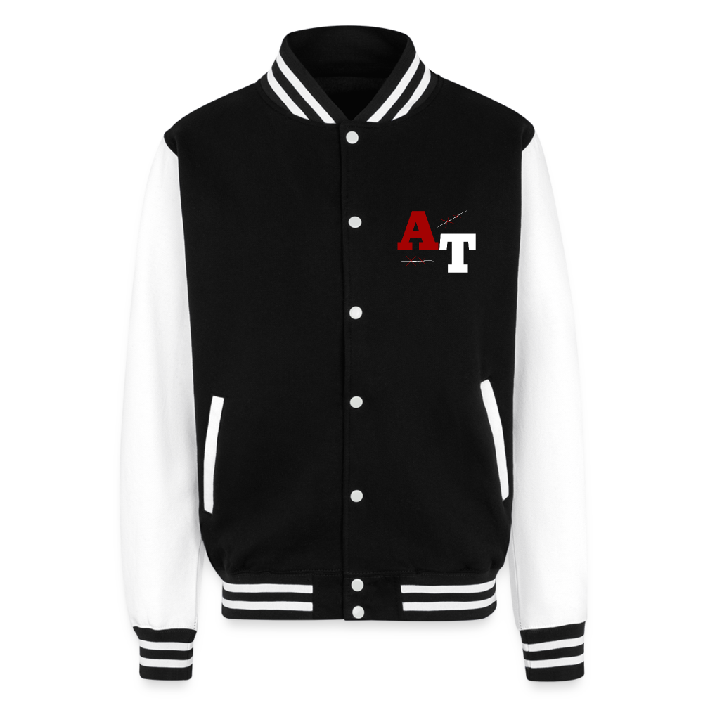 AT Heavyweight Letterman Jacket - black/white