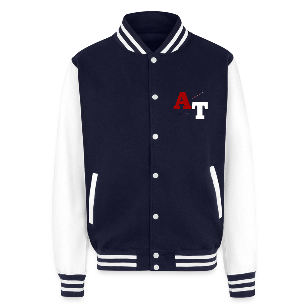 AT Heavyweight Letterman Jacket - navy/white