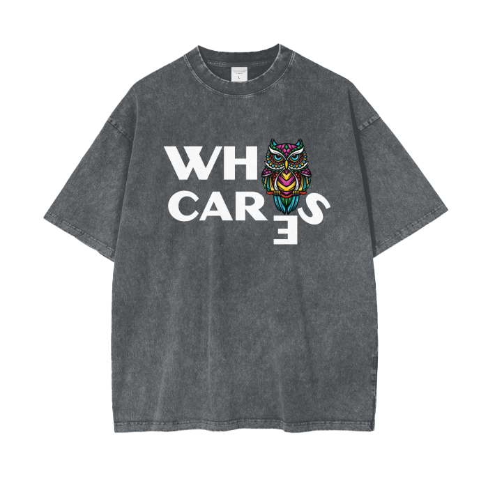 @ Oversize Snow Washed T-Shirt | Who Cares