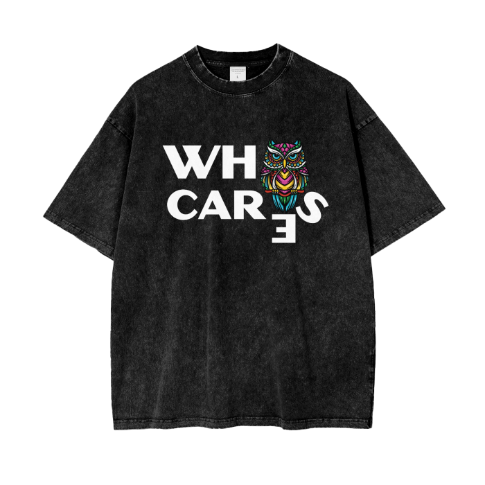 @ Oversize Snow Washed T-Shirt | Who Cares