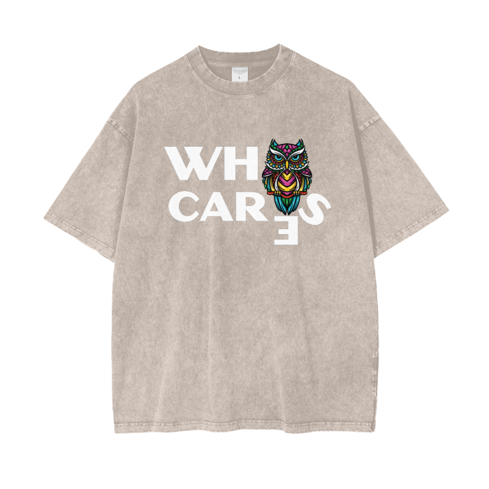 @ Oversize Snow Washed T-Shirt | Who Cares