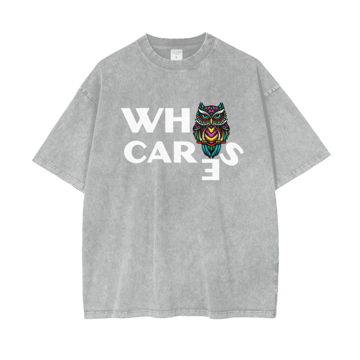 @ Oversize Snow Washed T-Shirt | Who Cares