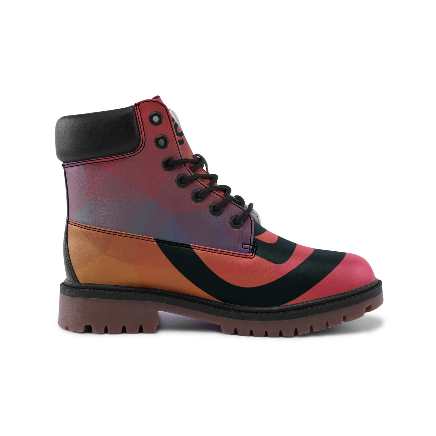 @ Geometric Premium Lightweight Microfiber Leather Chukka Boots