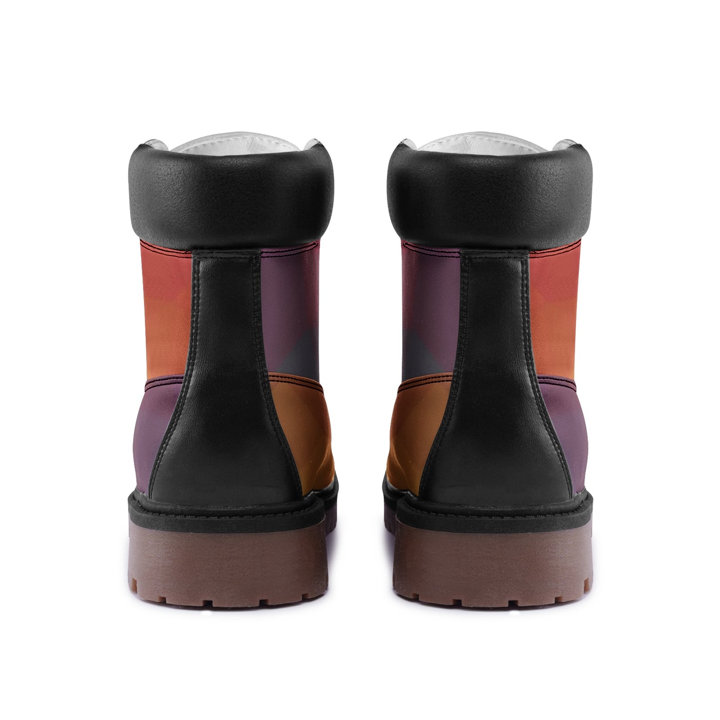 @ Geometric Premium Lightweight Microfiber Leather Chukka Boots
