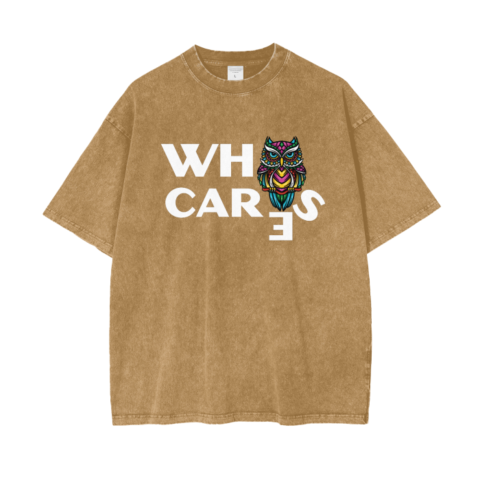 @ Oversize Snow Washed T-Shirt | Who Cares