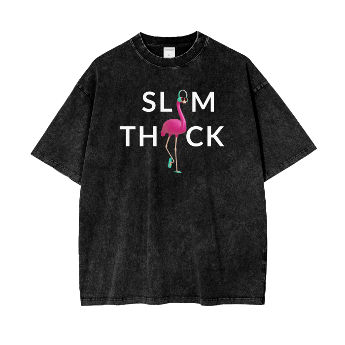 @ | Oversize Snow Washed T-Shirt | Slim Thick