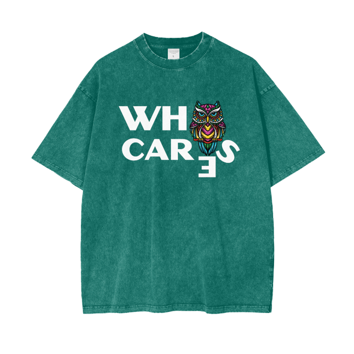 @ Oversize Snow Washed T-Shirt | Who Cares