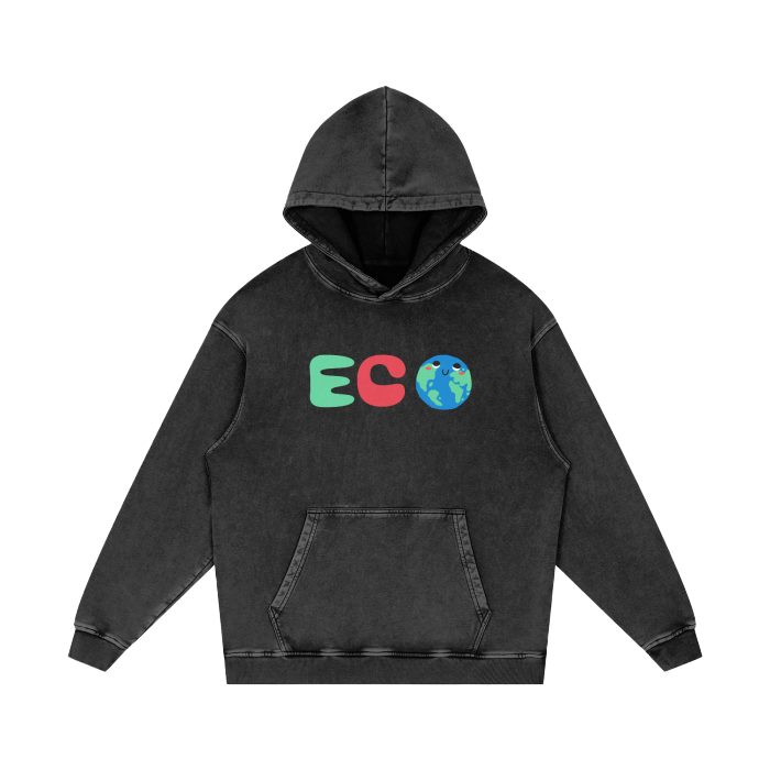 Acid Wash Oversize Hoodie | ECO