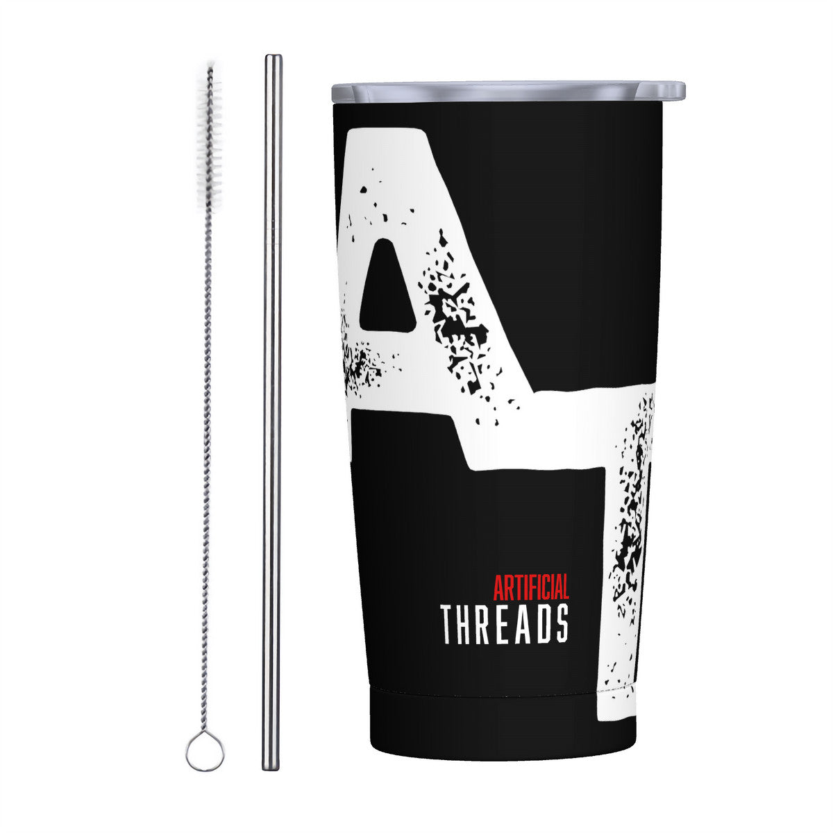 AT Bold 20oz Stainless Steel Straw Lid Cup