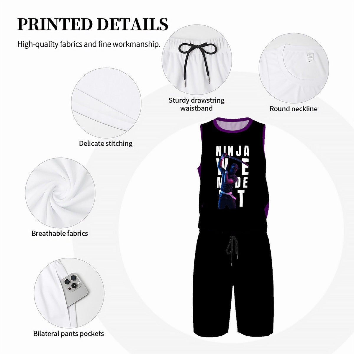 Ninja We Made It | Men’s Basketball Uniform Jersey Set