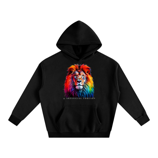 His&Hers Lion Oversize Fleeced Hoodie